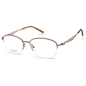 High-end delle donne super leggero mezza telaio flex telai in titanio occhiali ottica occhiali da vista occhiali
