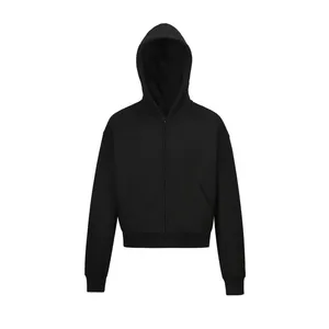 <span class=keywords><strong>Felpa</strong></span> con cappuccio personalizzata da uomo alla moda con doppia cerniera in tinta unita pesante <span class=keywords><strong>felpa</strong></span> con tecnica <span class=keywords><strong>di</strong></span> lavaggio della giacca Cardigan - Product Image 4