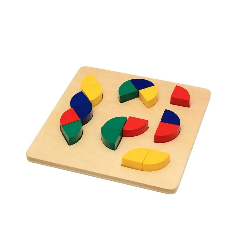 Montessori irregolare puzzle apprendimento geometria ordinamento colore scuola scuola scuola scuola scuola scuola scuola scuola scuola di giocattoli educativi in legno per bambini