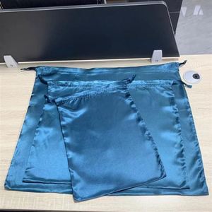 Custom logo Satin Silk Silk Dust Bag for <b>Handbags</b> Travel Silk Storage Bag Drawstring Multi-dimension DIY Color - Product Image 6