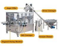 Machine d'emballage automatique de tarière de poudre de farine de maïs de sac de gousset avec approbation CE d'usine