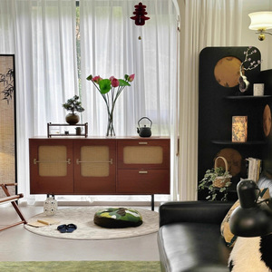 Gothenburg Sideboard Storage Cabinet 160x40x84 Retro Style Living Room Floor Standing <b>Unit</b> - Product Image 2