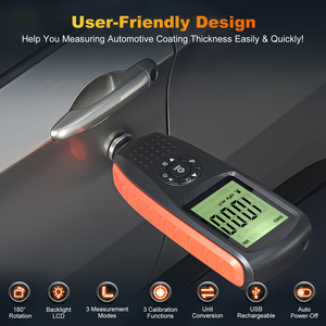 VDIAGTOOL VC200 자동차 페인트 터치업 체크 기계 코팅 두께 게이지 자동차 검사 장치 자동차 바디 페인트 스캐너 손상 - Product Image 3