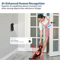 Vente directe d'usine caméra sans fil visuelle HD vision nocturne WiFi faible consommation d'énergie surveillance d'interphone de reconnaissance humaine à domicile