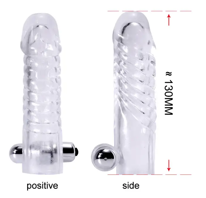 Adult Products Electric Vibrating Sleeve Cock Rings Condom for Men Extension