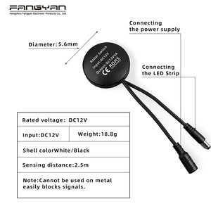 Induction Distance 3 Meters 12V/24V 5A Radar PIR Human Motion <strong>Sensor</strong> Switch <strong>Smart</strong> Control Wardrobe Cabinet <strong>Light</strong> - Product Image 5
