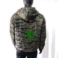 Kango US Market Uniforme Offre Spéciale Tiger Stripe Woobie Hoodie Camouflage Zipper Jacket