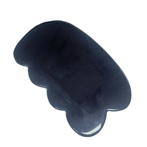 Tabla de Gua Sha Ondulada de Obsidiana Negra Natural, Piedra de Masaje de Cristal para Rostro, Cuello y Cuerpo, Lifting Facial, Spa, Cuidado de la Piel, Herramienta de Belleza - Product Image 5