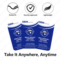 OEM ODM Meilleures ventes Marque privée Supplément naturel végétalien pour l'amélioration masculine, stimulant énergétique rapide, en bandes orales à dissolution rapide