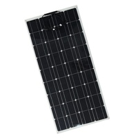 Panneaux solaires à couche mince pliable flexible en silicium monocristallin hors réseau de 100W, meilleure stabilité avec un système d'énergie solaire efficace