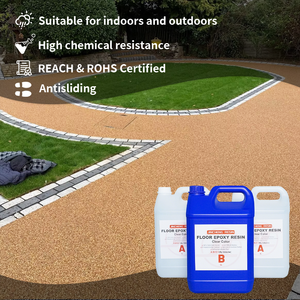 Kit de revêtement pour allée en <span class=keywords><strong>pierre</strong></span> lavée à effet résine époxy transparente 2:1, adhésif scellant pour sol extérieur - Product Image 2