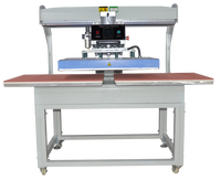 Presse à chaud pneumatique à double station 40*60 Machine d'impression par transfert de chaleur Imprimante à sublimation pour étiquette de vêtement Diamant