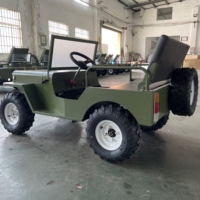 Suspensión Mejorada QIQU para Resorts de Lujo Premium con Asientos de Cuero, Jeep Eléctrico Go Kart