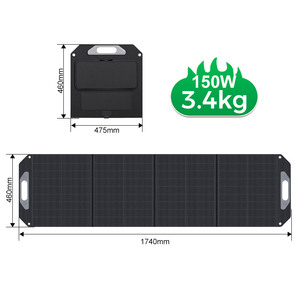 Nouveau modèle de panneau <span class=keywords><strong>solaire</strong></span> pliable HPBC portable <span class=keywords><strong>100w</strong></span> 120w 150w 200w 12V, <span class=keywords><strong>kit</strong></span> de panneaux solaires pliables entièrement noirs pour voiture électrique - Product Image 1