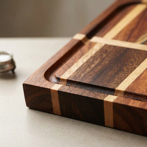 Durable Acacia <b>Wooden</b> Chopping Board Brick Pattern Kitchen Use Meat Vegetables Bread OEM Private Label Wholesale Bulk Exporter - Product Image 3