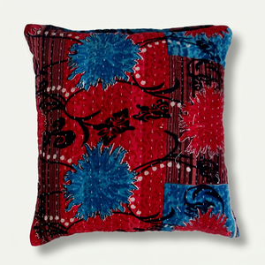 Housse de coussin à imprimé floral ethnique indien - Product Image 1