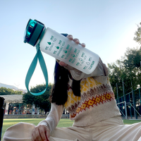 Bouteille pour enfants en plastique transparent sans BPA, 100% qualité alimentaire, bouteille d'eau pour enfants, bouteille de sport, bouteille de voyage, logo personnalisé