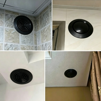 Grille d'aération intérieure ronde en ABS de qualité supérieure, facile à installer, pour système de ventilation d'air frais HVAC/plafond