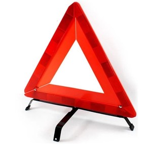 Triangle d'avertissement de signalisation de circulation réfléchissant d'urgence en cas de panne de voiture CE DOT avec support - Product Image 1