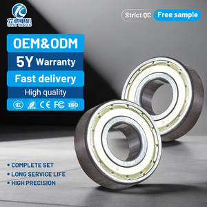 Wholesale Custom Motor Parts Deep Groove Ball Bearing Bearing Iron Cover Seal High Load Capacity for Fan Motor