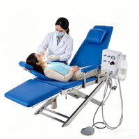 Nouveau fauteuil dentaire électrique pliable Healer Electric Superstar Med avec crachoir intégré en acier inoxydable 560W pour usage clinique médical