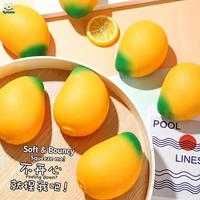 Jouet Squishy Mangue Réaliste, Comestible, en TPR Souple, Anti-Stress, Jouet à Presser, Anti-Anxiété, Nouveauté, Cadeau