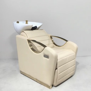 Moderna Estación de Lavado de Cabello, Silla de Lavado Reclinable para Barbería, Equipo de Salón de Belleza, Silla de Champú Eléctrica con Tazón de Cerámica - Product Image 2