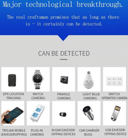 Stylo détecteur anti-écoute Stylo RF sans fil espion caméra cachée détecteur Audio Gsm Gps Tracker Bug Scanner