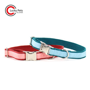 Fabricante personalizado de collares para mascotas, collar de perro de cuero vegano con acolchado de cáñamo y hebilla de metal - Product Image 2