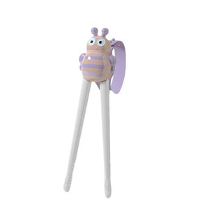 Baguettes d'apprentissage pour bébé en forme d'abeille, avec rebond automatique pour l'apprentissage <span class=keywords><strong>de</strong></span> la position des doigts, sans BPA, pour tout-petits - Product Image 1