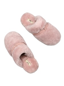 Pantoufles pelucheuses en <span class=keywords><strong>peau</strong></span> de <span class=keywords><strong>mouton</strong></span> véritable en laine, chaussure d'intérieur doux et pelucheuse, de maison, - Product Image 4