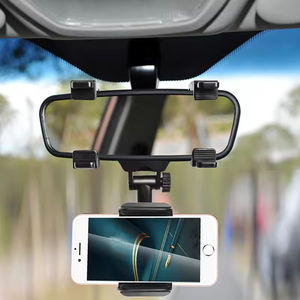 Support de téléphone portable flexible et réglable pour rétroviseur de voiture, rotation à 360 degrés, support de téléphone portable pour rétroviseur de voiture - Product Image 4