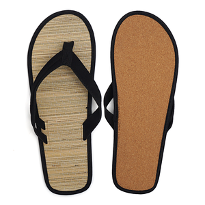 Tongs en liège de bambou biodégradable écologique Pantoufles Spa Hôtel <span class=keywords><strong>Vol</strong></span> Compagnie Aérienne - Product Image 1