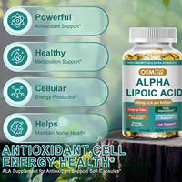 Gélules d'acide alpha-lipoïque (ALA) 600 mg OEM – Complément pour le soutien des nerfs, de l'énergie, du métabolisme et la détoxification hépatique