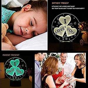 Lámpara LED Pequeña para Dormitorio, Venta al por Mayor, Base de Luz Nocturna con Batería, 30 LED Ecológicos, CE, Moderna, con Control Remoto, Acrílico 3D 2022 - Product Image 3