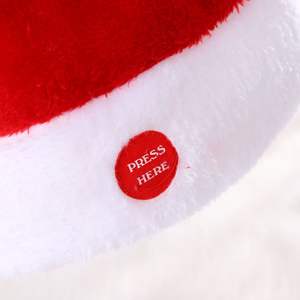Chapeau de Père Noël électrique à bascule Casquette de Noël musicale Chapeau de Noël dansant - Product Image 4