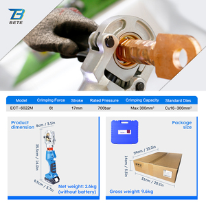 BETE ECT-6022M 6T Pince à sertir intelligente pour batteries 360 °   Tête rotative avec puce de données pour borne Cu/Al OEM - Product Image 3