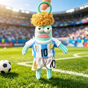 Maglia da Calcio per Bambole Stile Squadra Nazionale Francia Brasile Argentina, in Tessuto Sicuro, Unisex, Modello Bikini Bottom Fish Doll - Product Image 3