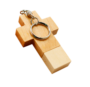 Christian Nhà Thờ Tổ Chức Sự Kiện Đảng Quà Tặng Biểu Tượng Tùy Chỉnh 8GB 16GB 32GB Bằng Gỗ Hình Chữ Thập CLE USB Flash Memoria Stick Bút Ngón Tay Cái Ổ Đĩa - Product Image 1