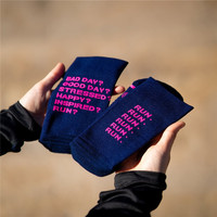 Meilleures Chaussettes de Compression de Course en Mérinos Personnalisées Anti-Ampoules, Rembourrées, Antidérapantes pour Hommes