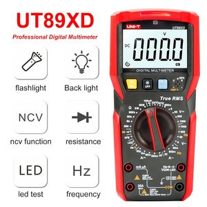 TTLTES UNI-T UT89XD LED True RMS 6000 Comptes Voltmètre Ampèremètre Test de Capacité, Fréquence et Résistance - Product Image 2