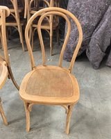 Chaise moderne en plastique style Thonet empilable pour salle à manger, usage intérieur/extérieur, hôtel, usage commercial