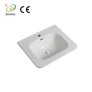 Modern White Ceramic Retangular Banheiro Vanity Wash <span class=keywords><strong>Basin</strong></span> Atacado Sanitary Ware Lavabo Retangular Pia Do Banheiro - Product Image 1