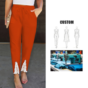 <span class=keywords><strong>Pantalones</strong></span> King Mcgreen Star Elegantes <span class=keywords><strong>de</strong></span> Cintura Alta con Cordón Ajustable, Tejido Transpirable, para Primavera y Verano - Product Image 1