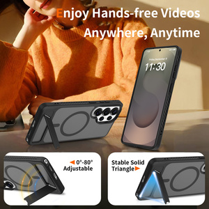 Nueva Funda Magnética para Teléfono <span class=keywords><strong>Samsung</strong></span> S26 Ultra S25 con Carga Inalámbrica, Sensación de Piel, Antigolpes, para iPhone 17 16 Pro Max, con Soporte - Product Image 5