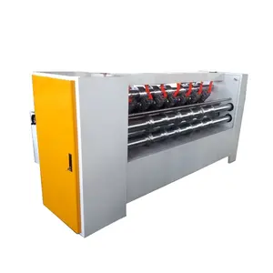 Corrugated sheet carton box thin blade creasing line slitter scorer slotter machine