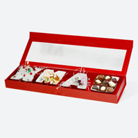 Boîte carrée auto-élevante jetable écologique pour la Saint-Valentin et la Fête des Mères, avec combinaison de lettres et de chiffres estampés à chaud, boîte à fleurs