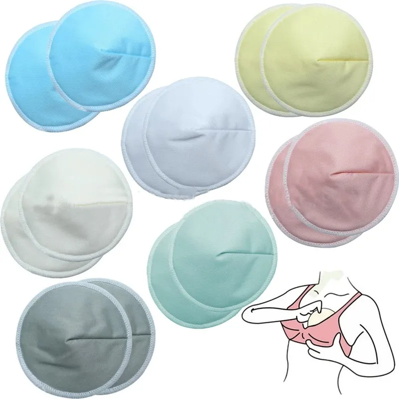 Baby Nursing Pad Washable Feeding Absorbent Nursing Anti-Overflow Rounds Reusable 3D feeding Reusable Cotton Pads