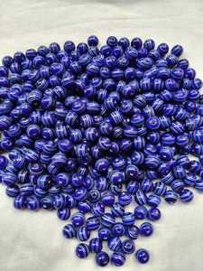 Perles en cristal et verre Murano rayées, forme ronde/ovale, pour la fabrication de bijoux, boîte en vrac avec service d'échantillonnage - Product Image 5