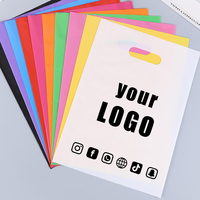 Bolsas de Compras Ecológicas con Diseño Personalizado, Bajo MOQ, Impresión Serigráfica en Plástico para Empaque de Ropa o Calzado con Logotipo